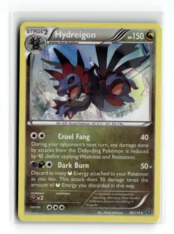 Hydreigon 86/114 Holo Rare XY - Steam Siege Holofoil Pokemon NM - Image 1