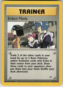 Pokemon TCG Erika's Maids Uncommon Gym Heroes 109/132 - Image 1