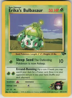 Pokemon TCG Erika's Bulbasaur Uncommon Gym Challenge 039/132 - Image 1