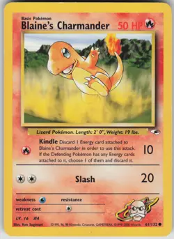 Pokemon TCG Blaine's Charmander Common Gym Heroes 061/132 - Image 1