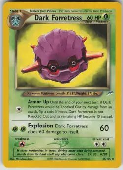 Pokemon TCG Dark Forretress Uncommon Neo Destiny 035/105 - Image 1