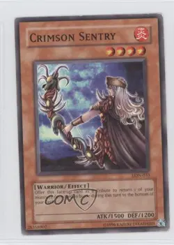 Crimson Sentry Unlimited YuGiOh Labyrinth of Nightmare #LON-033 2003 READ - Image 1