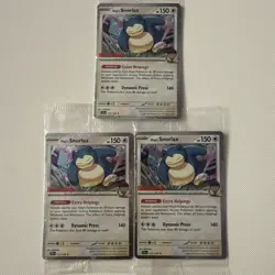 Pokemon TCG Holo Hops Snorlax GameStop Promo JourneyTogether 117/159 SEALED LOT3 - Image 1