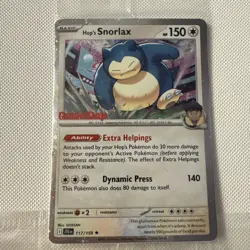 Pokemon TCG Holo Hops Snorlax GameStop Promo JourneyTogether 117/159 SEALED LOT3 - Image 2