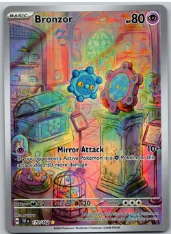 Bronzor 170/162 Illustration Rare Temporal Forces Pokemon NM - Image 1