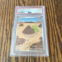 Pokemon TCG Larvitar 203/197 SV03 Obsidian Flames Illus Rare Holo PSA 8 - Image 1