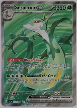 Pokemon TCG - Serperior EX 156/086 - Full Art Rare - Black Bolt - NM - Image 1