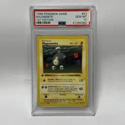 1999 POKEMON BASE SET 1ST EDITION #53 MAGNEMITE PSA 10 - Image 1