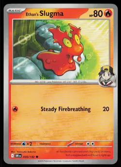 Ethan's Slugma 035/182 Common Destined Rivals Pokemon Near Mint - Image 1