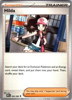 Hilda 084/086 Uncommon White Flare Pokemon Near Mint - Image 1
