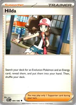 Hilda 084/086 Uncommon White Flare Pokemon Near Mint - Image 1