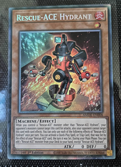YuGiOh Rescue-ACE Hydrant AMDE-EN004 Collector's Rare NM - Image 1