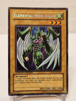 Elemental Hero Avian EHC1-EN001 Secret Rare Limited Edition Promo Yugioh 1982 - Image 1