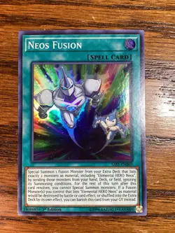 Neos Fusion SAST-EN060 Yu-Gi-Oh! 1st Edition Super Rare - Image 1