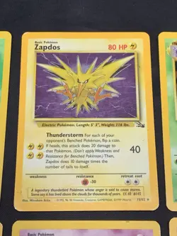 Pokemon Vintage Holo Rare WOTC Era Card Lot Base Set, Fossil, Jungle MP/HP - Image 3