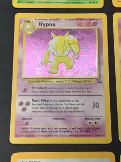 Pokemon Vintage Holo Rare WOTC Era Card Lot Base Set, Fossil, Jungle MP/HP - Image 5