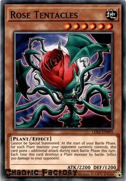 YUGIOH LDS2-EN095 Rose Tentacles Common 1st Edition NM - Image 1