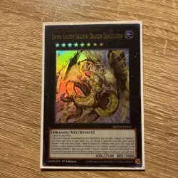 Divine Golden Shadow Dragon Dragluxion MZTM-EN014 Maze of the Master 1st Edition - Image 1