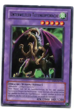 Yu-Gi-Oh! PLAYED/POOR Unterweltler Totenkopfdrache Rare - Image 1