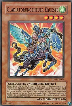 YU-GI-OH, GLADIATORUNGEHEUER EQUESTE, C, TDGS-DE024 - Image 1