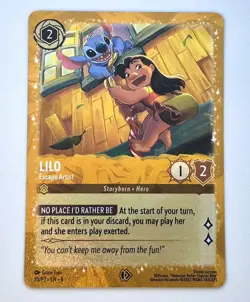 Disney Lorcana - Lilo Escape Artist 25/P2 Gift Set Promo - Glimmer Foil - Image 1