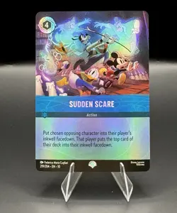 Disney Lorcana Whispers in the Well Sudden Scare 219/204 Epic Holofoil - Image 1
