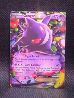 Pokemon Gengar EX Holo Card 34/119 XY-Phantom Forces Series - Image 1