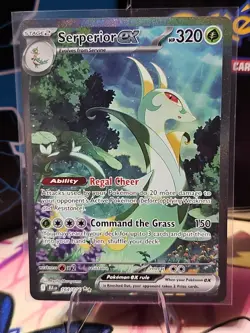 Pokemon TCG Serperior EX Sir 164/086 Black Bolt English Card Near Mint Condition - Image 1