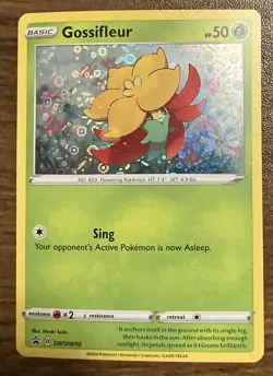 Pokemon Card Gossifleur Holo Rare SWSH010 Black Star Promo - Image 1