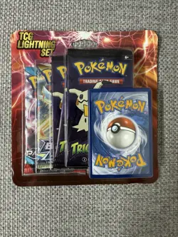 Pokemon TCG Lightning Set 4 Packs + 1 Card Factory Sealed, Fast Shipping! 97712544540 - Image 1