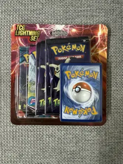 Pokemon TCG Lightning Set 4 Packs + 1 Card Factory Sealed, Fast Shipping! 97712544540 - Image 1
