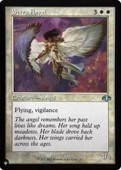 Serra Angel (Retro Frame) - Light Play MTG The List - Image 1