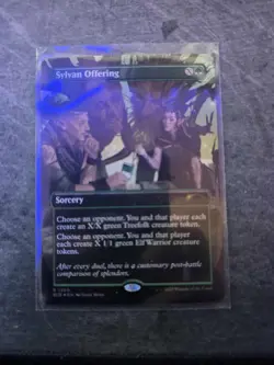 Sylvan Offering (1309) -MTG Rainbow FOIL- Secret Lair Festival in a Box SLD - NM - Image 1