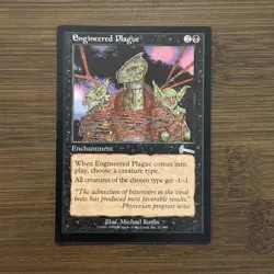 MTG magic cards 1x Engineered Plague Urza's Legacy LP, English - Image 1