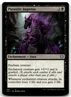 MTG Parasitic Impetus U Commander 2021 150 LP - Image 1