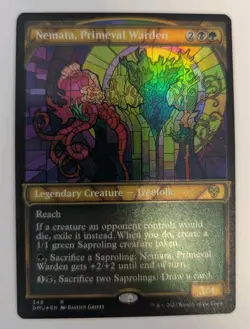 Nemata, Primeval Warden (Textured Foil) Dominaria United - MTG RARE - Image 1