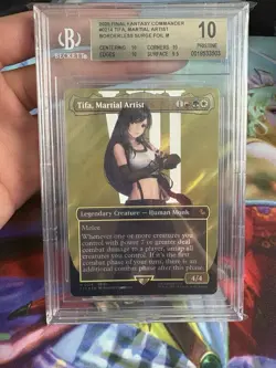 Mtg Final Fantasy Tifa Martial Artist Borderless Surge BGS 10 - Image 1