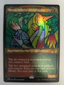 Meria, Scholar of Antiquity (Textured Foil) Dominaria United Foil - MTG RARE - Image 1