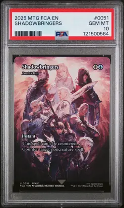 2025 MTG FINAL FANTASY: THROUGH THE AGES #0051 SHADOWBRINGERS PSA 10 - Image 1