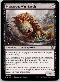 Monstrous War-Leech - Dominaria United DMU - MTG - LP Magic - 98 U - Image 1
