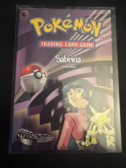 Pokemon TCG Vintage Gym Challenge Sabrina’s Theme Deck Complete + Protector - NM - Image 1