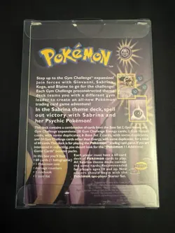 Pokemon TCG Vintage Gym Challenge Sabrina’s Theme Deck Complete + Protector - NM - Image 2