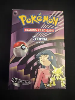 Pokemon TCG Vintage Gym Challenge Sabrina’s Theme Deck Complete + Protector - NM - Image 3