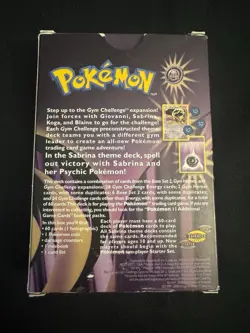 Pokemon TCG Vintage Gym Challenge Sabrina’s Theme Deck Complete + Protector - NM - Image 4