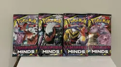 Pokemon Sun and Moon Unified Minds Booster Pack 4 Art Set of Packs Sealed New - Image 1