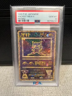 RARE! PSA 10 MINT CONDITION 1999 Pokemon Japanese ANCIENT MEW II Movie Promo - Image 1