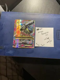 Pokemon XY Evolutions 2016 Full Art Mega Blastoise EX 102/108 - Image 1
