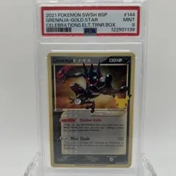 Pokemon TCG Celebrations Greninja #144 PSA 9 MINT ETB Promo - Image 1