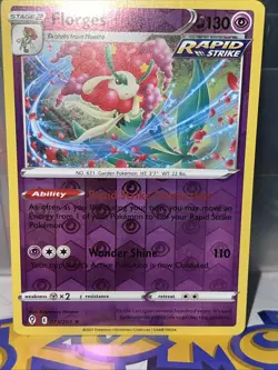 2021 Pokemon SWSH Evolving Skies Florges Reverse Holo #073/203 - Image 1