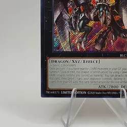 Yugioh Dark Armed, the Dragon of Annihilation BLC1-EN006 Secret Rare NM - Image 2